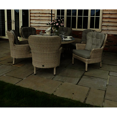 4 Seasons Outdoor Buckingham 6-Seater Round Dining Set Praia